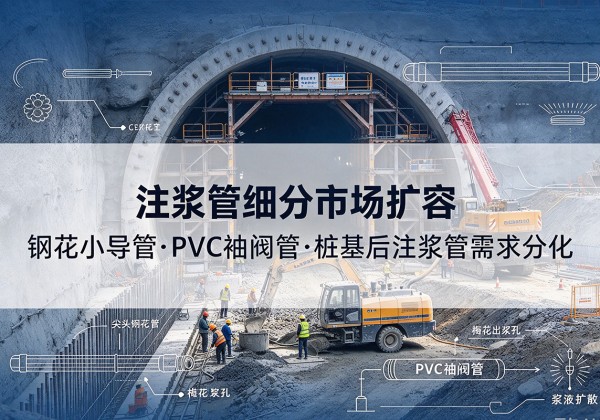 广西注浆管细分市场扩容，隧道钢花小导管、PVC 袖阀管、桩基后注浆管需求分化